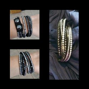 Swarovski Crystal Leather Bracelet